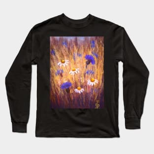 Wild flowers field Long Sleeve T-Shirt